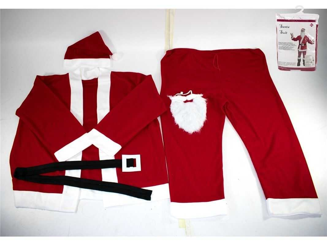 traje de santa 5 piezas xl
