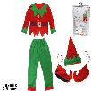 traje elfo infantil 4 piezas 118x55 cm (gerimport - 8445393261058