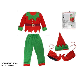 traje elfo infantil 4 piezas 106x50 cm (gerimport - 8445393261041)