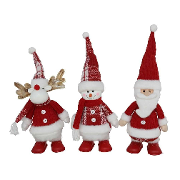 fig. xmas musica y luz 15x9x43cm rojo (gerimport - 8445393514970)