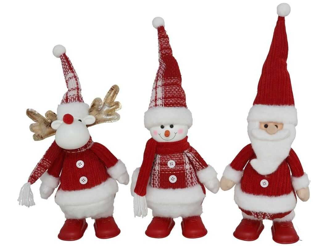 fig. xmas musica y luz 15x9x43cm rojo (gerimport - 8445393514970)