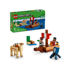lego minecraft el viaje en el barco pirata ( lego - 21259)