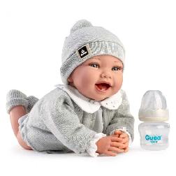 muÑeca con peso zuri 42 cm camisa blanca (muñecas guca - 10300)