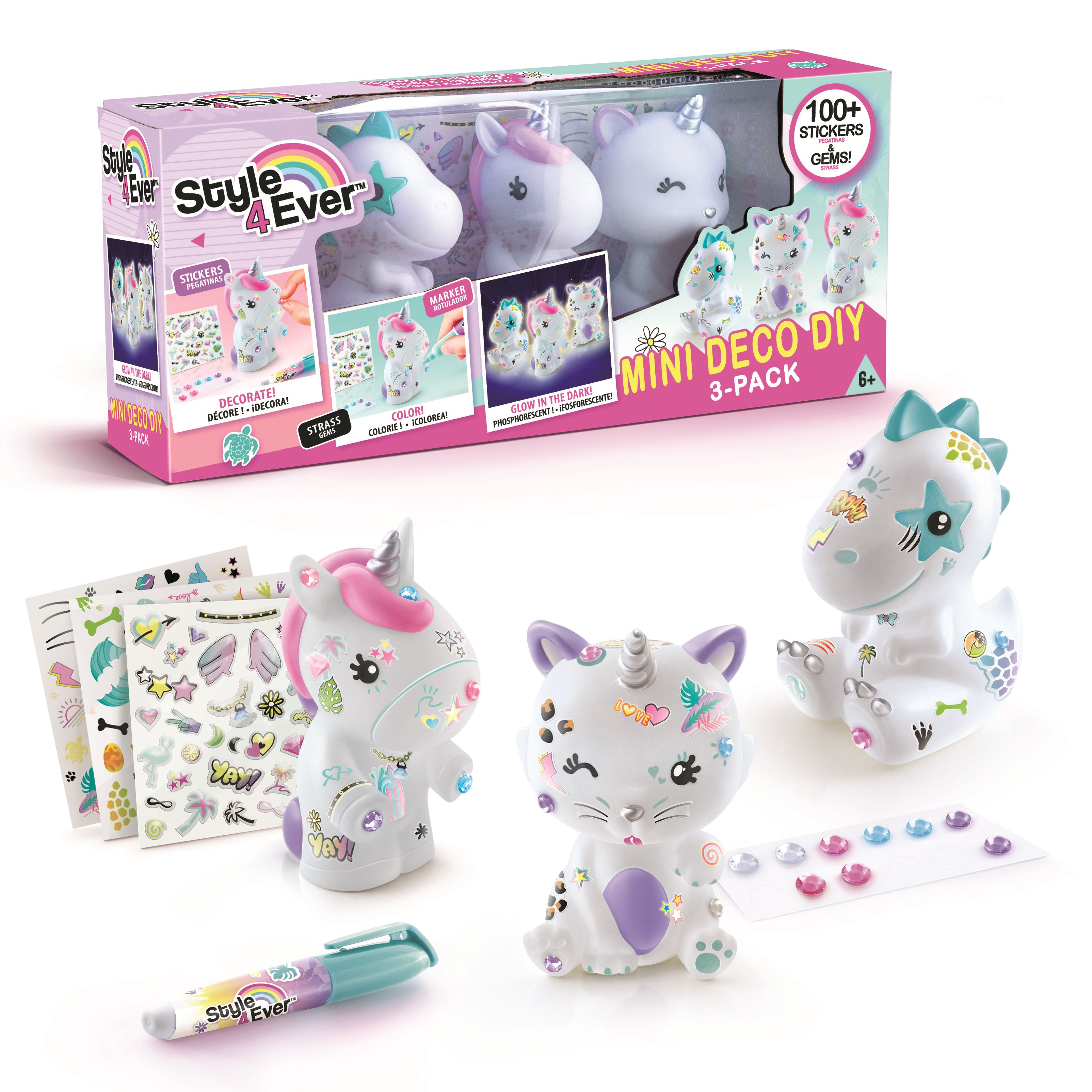 style 4 ever mini deco diy 3 pack ( canal toys - ofg245 )