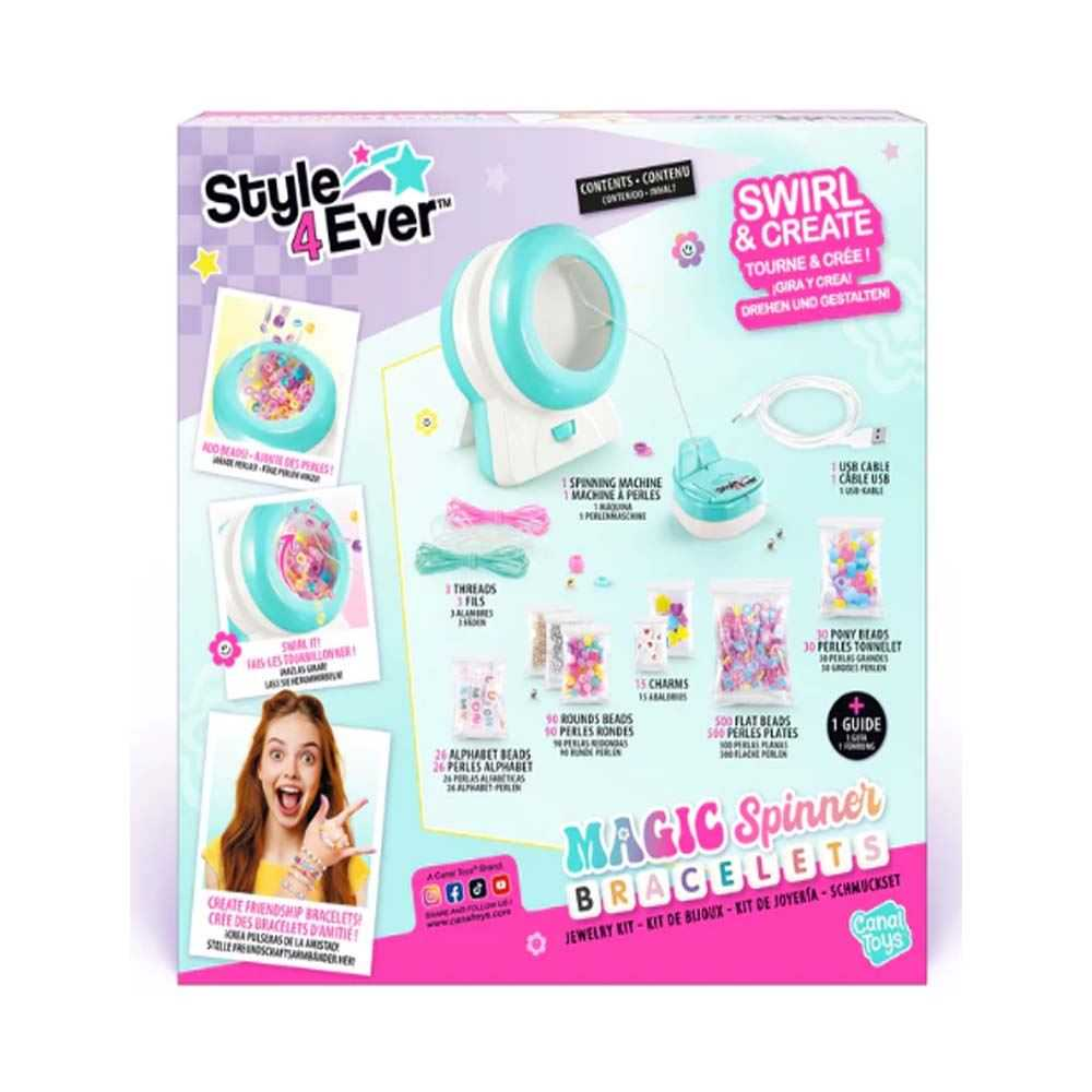 style 4 ever boho spinner bracelets set (canal toys - ofg332)