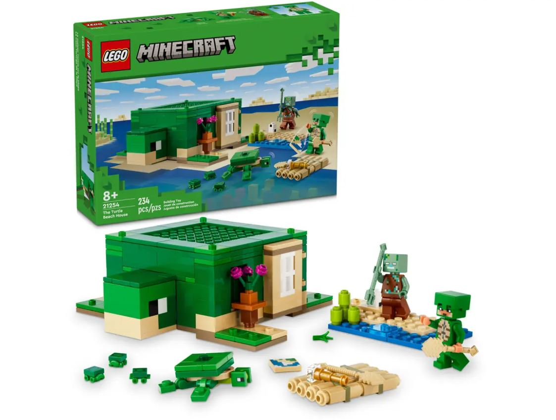 lego minecraft casa tortuga de la playa (lego - 21254)