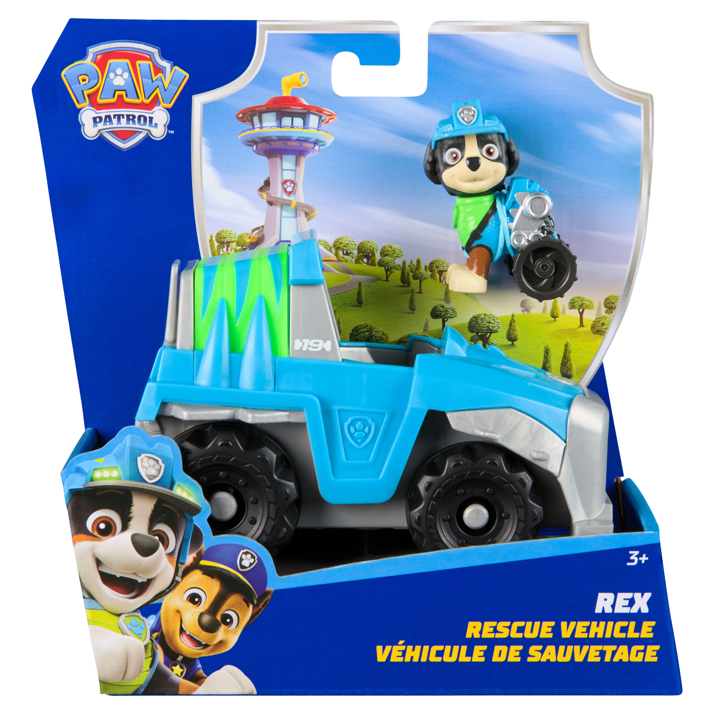 paw patrol vehiculo clasico rex (spin master - 6071216)
