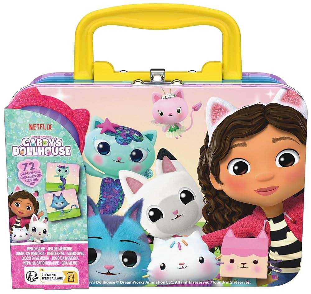 gabbys dollhouse memory maletin metal (spin master - 6068654)