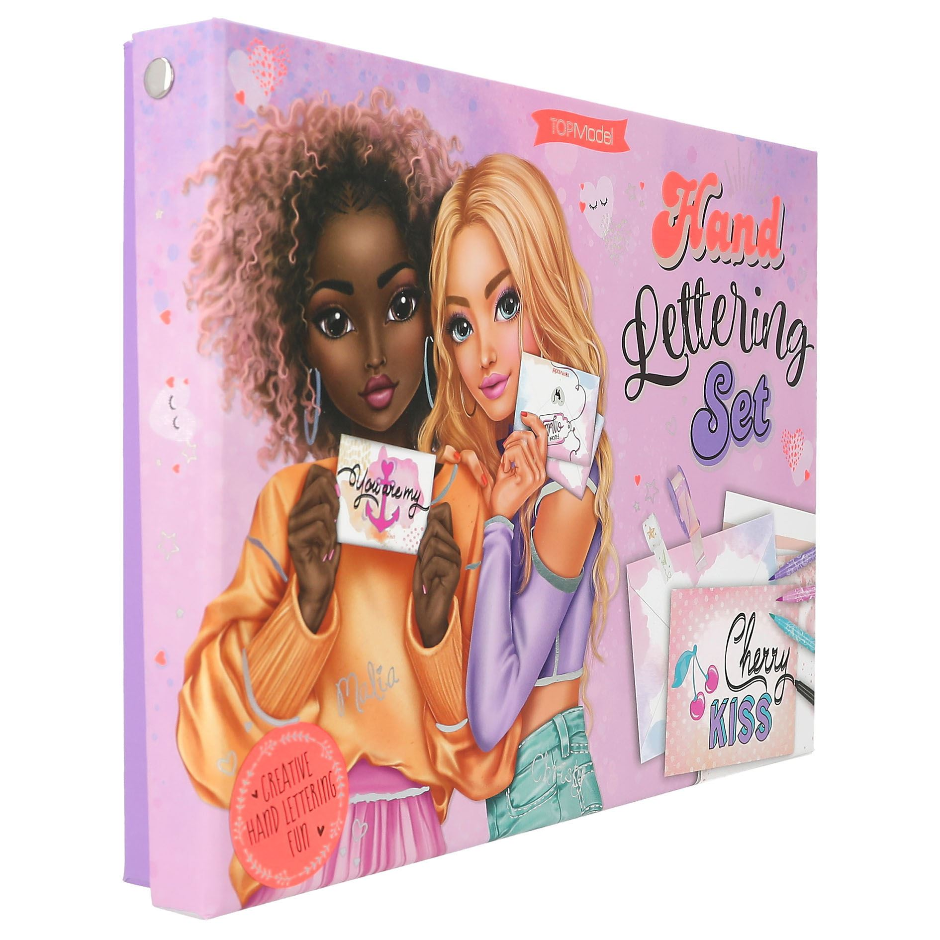 top model set de cartas y lettering box (12618)