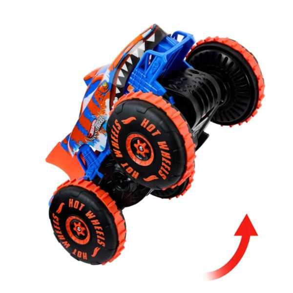 hot wheels monster trucks r/c tiger shark climber (mattel - jfr39)