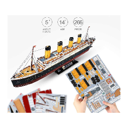 puzzle 3d led titanic (world brands - l521h