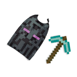 minecraft hacha set con capa (jakks pacific - 156249-15l-6)