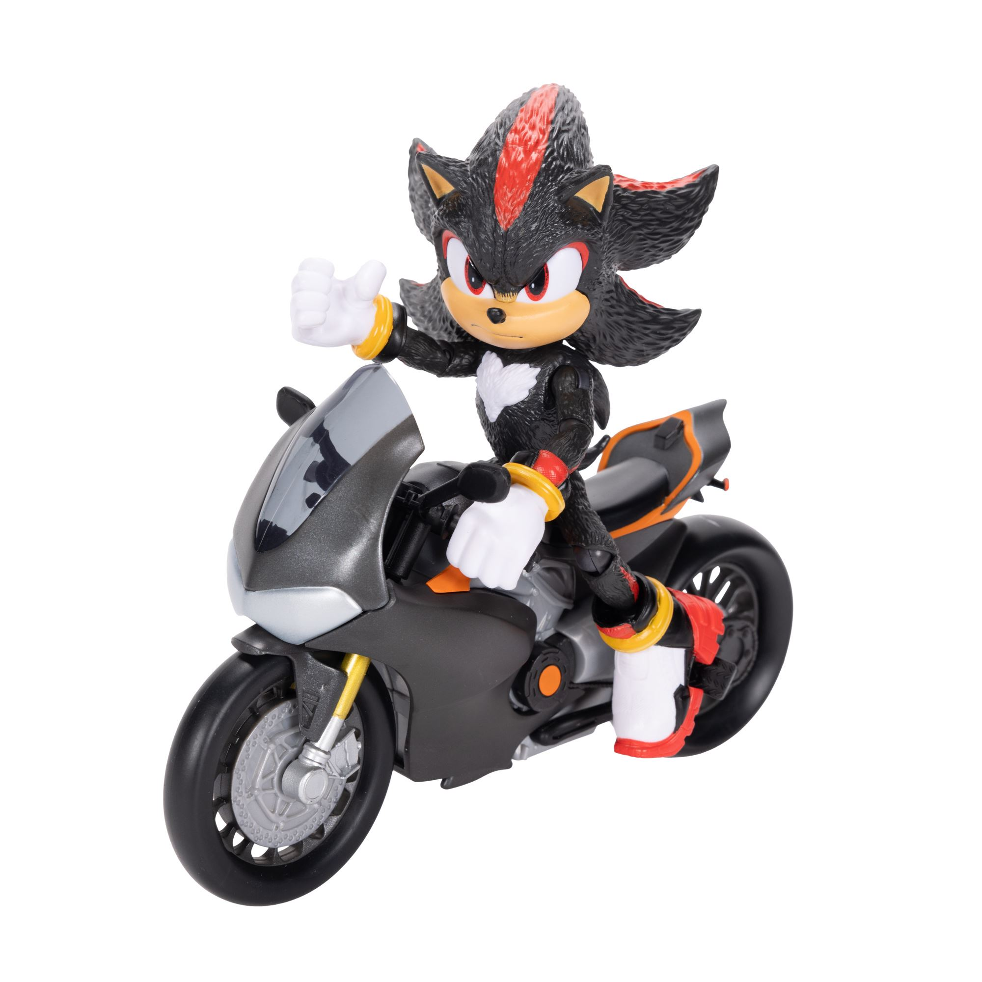 sonic 3 movie pack shadow 13 cm+moto (jakks pacific - 424064)