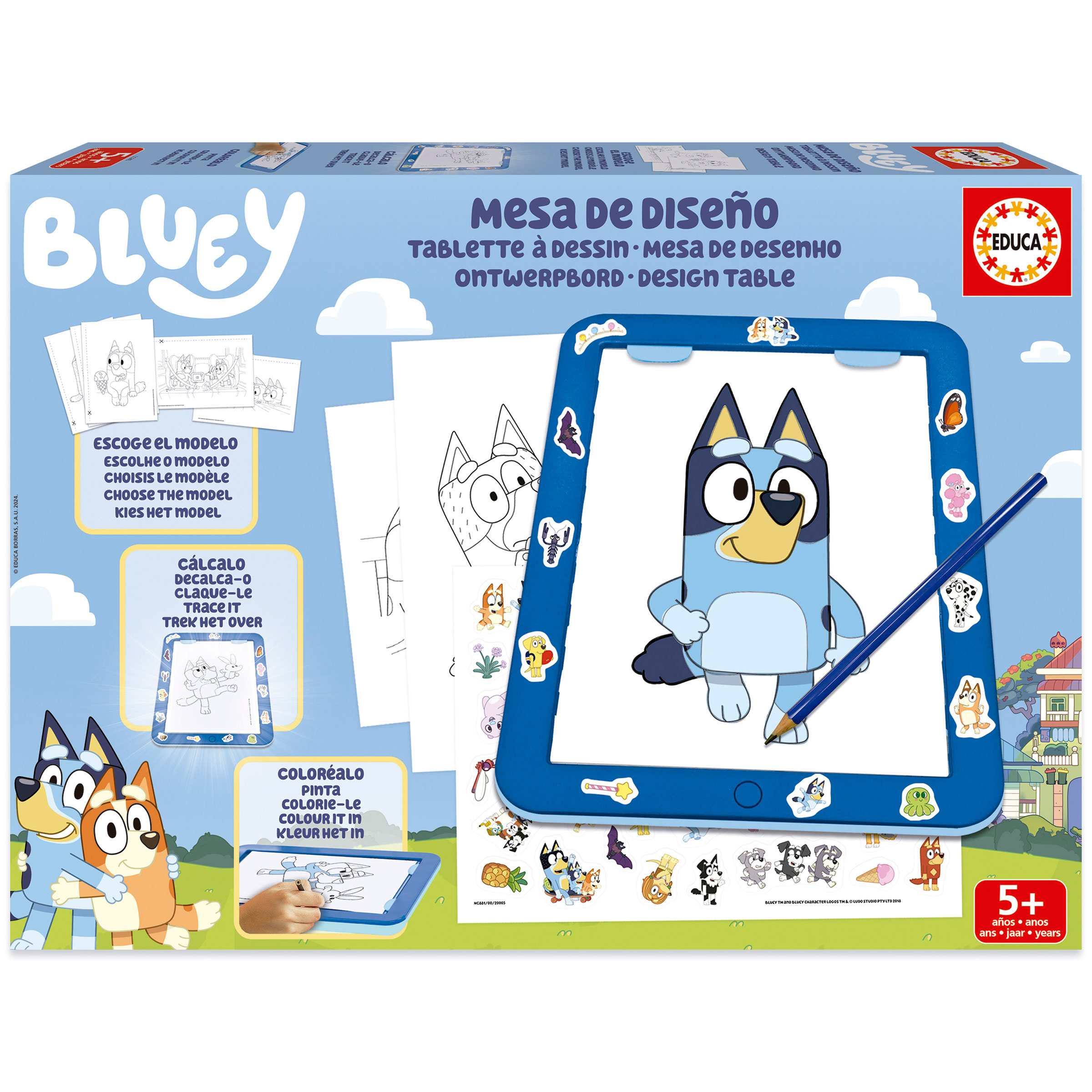 educa bluey mesa de diseÑo (educa - 20005)
