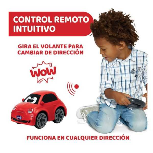 chicco fiat 500 red radio control (artsana - 11457)