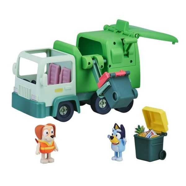 moose bluey camion de la basura (moose toys - 17170)