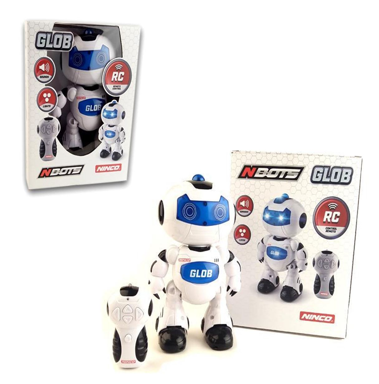 ninco nbots robot r/c glob (fdj  ninco - nt10039)