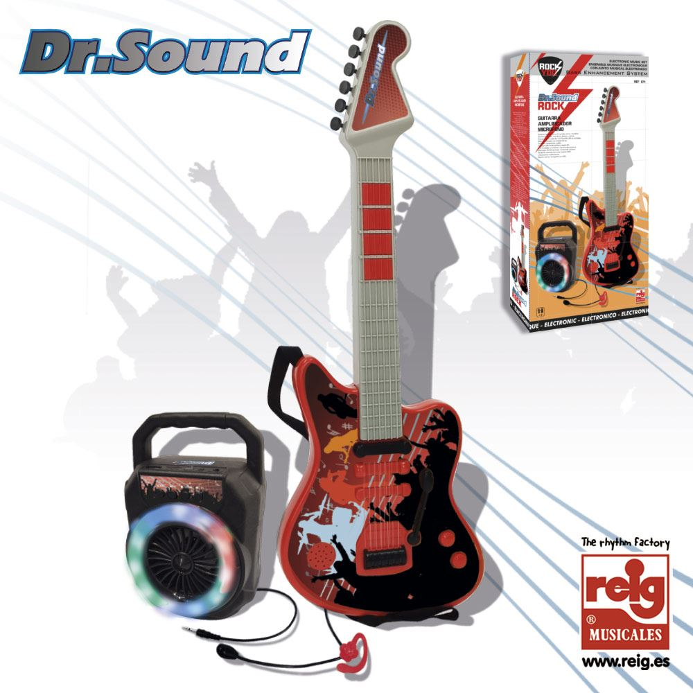 guitarra electrica+bafle bluetooth (reig - 874)