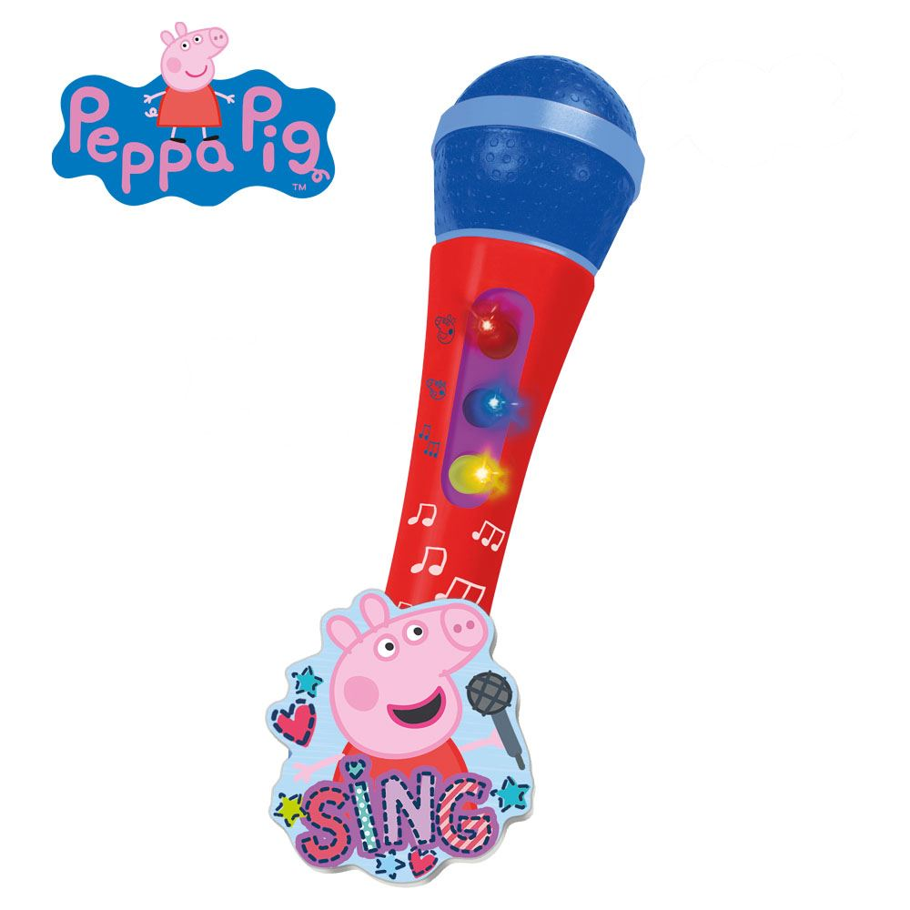 peppa pig micro de mano con amplificador y ritmo ( reig - 2336) peppa pig micro de mano con amplificador y ritmo ( reig - 2336)