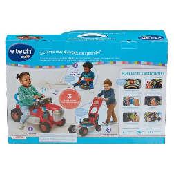 vtech convertible 3 en 1 tractor y cortacesped rojo (vtech - 576522)