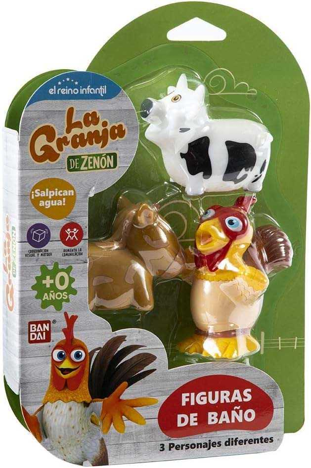 la granja de zenon figuras de baÑo pack de 3 (bandai - to84100)