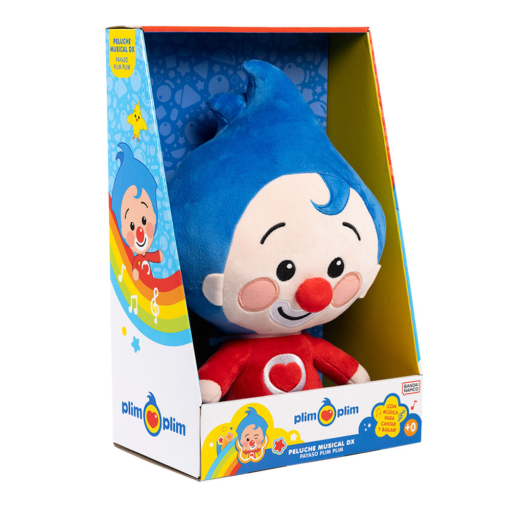 peluche musical dx payaso plim plim (bandai - pl85005) peluche musical dx payaso plim plim (bandai - pl85005)