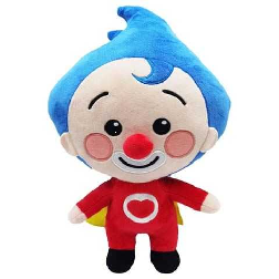 peluche musical dx payaso plim plim (bandai - pl85005)