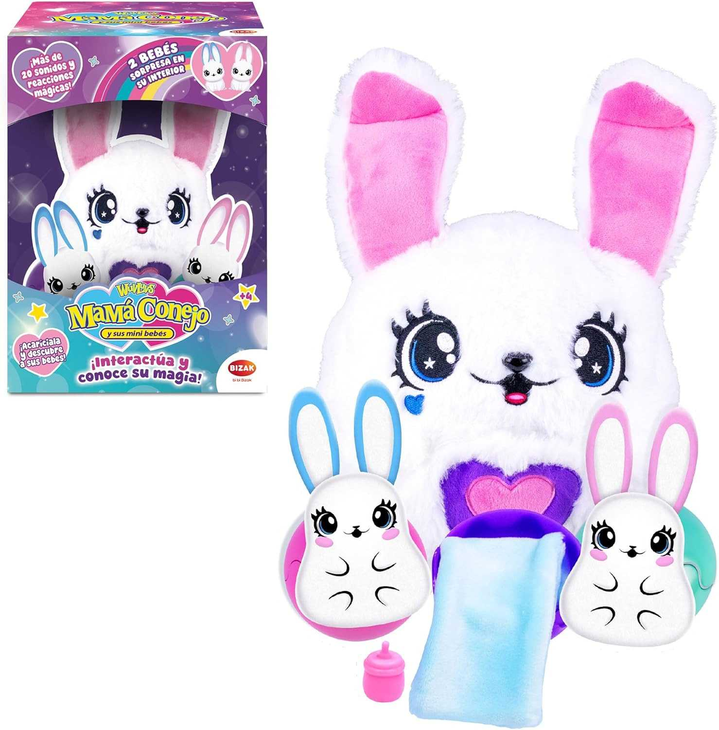 mama conejo y sus mini bebes (bizak - 64161001)