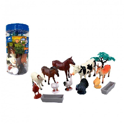 set de 13 piezas animales de la granja (valuvic - d6403)