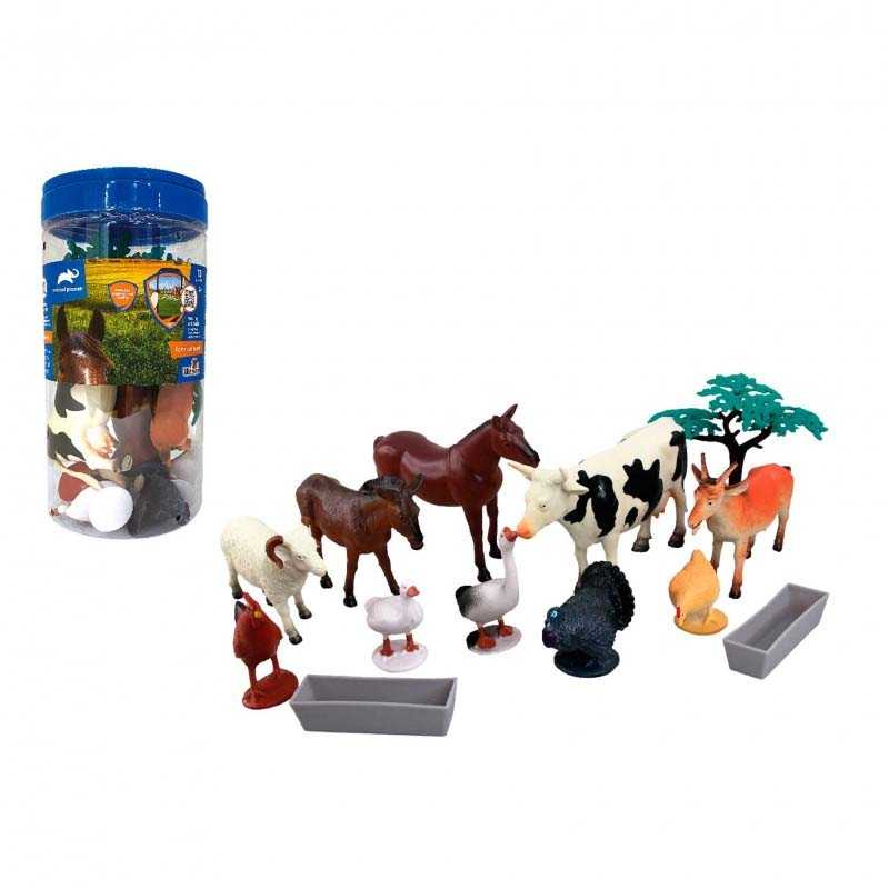 set de 13 piezas animales de la granja (valuvic - d6403)
