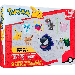 pokemon battle figuras multipack 8 figuras (jazwares iberia - pkw3534)