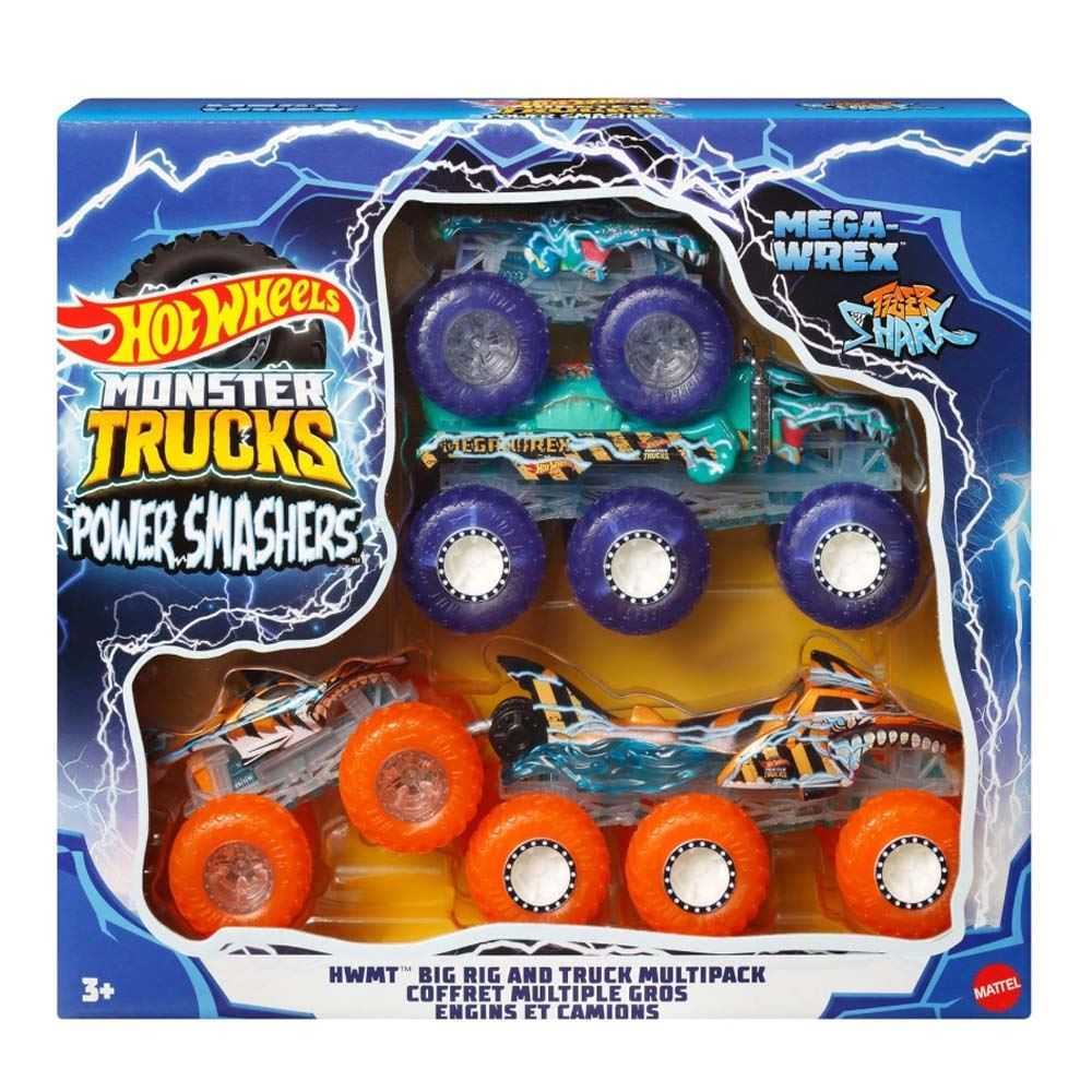 hot wheels monster truck multipack 4 vehiculos (mattel - hyj29)