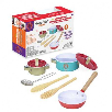 masterchef jr. set 8 accesorios de metal cocina (famosa - mte05000)
