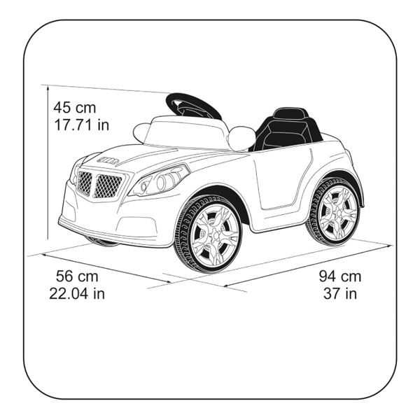 feber twinkle car r/c 12 voltios bateria de litio