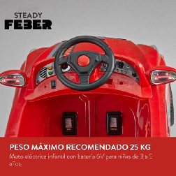 feber twinkle car r/c 12 voltios bateria de litio