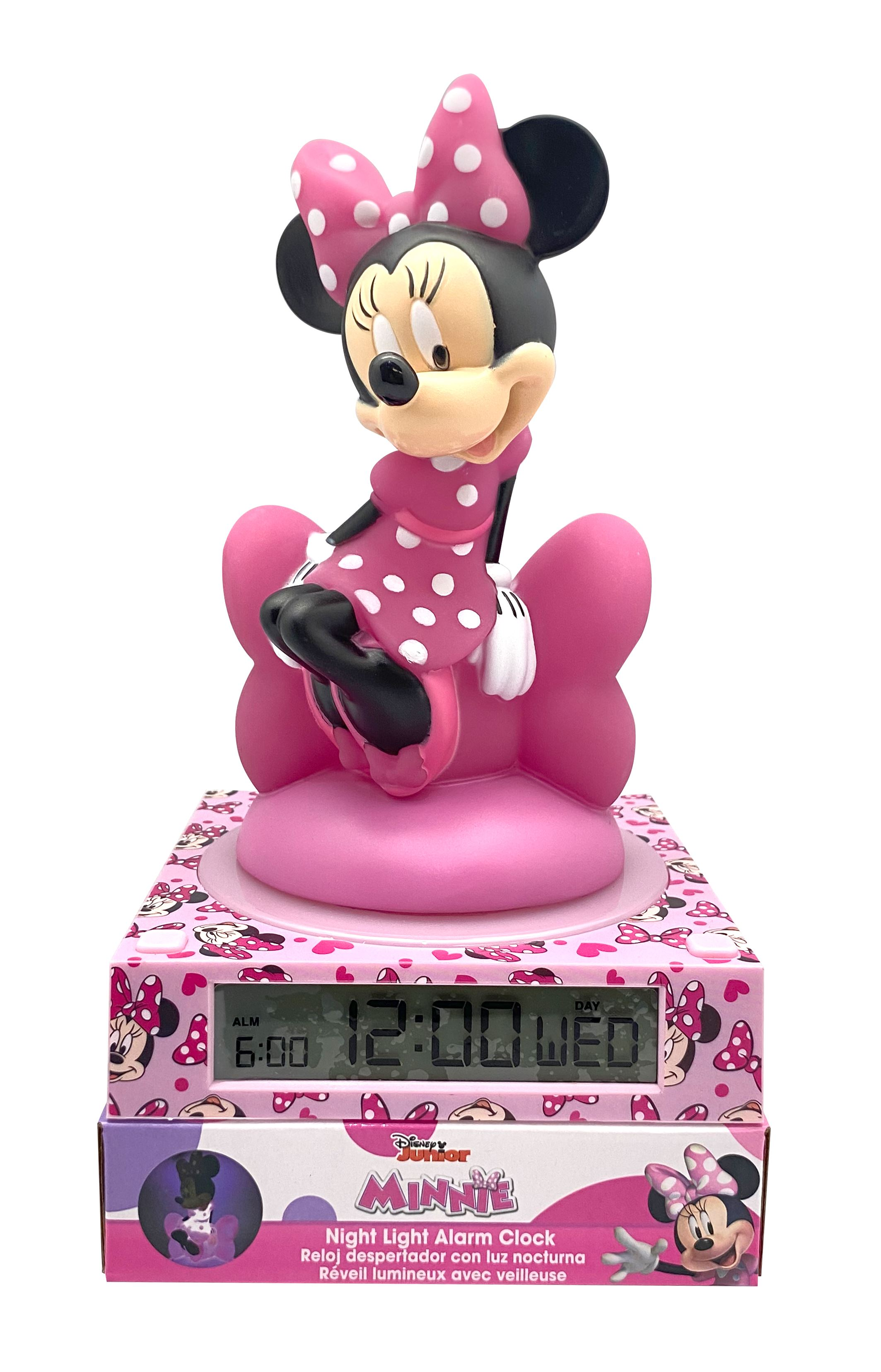 minnie lampara 3d con despertador (kids licensing - mn4500)