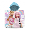 barbie poncho algodon 60x120 cm ( kids licensing - bb00016)