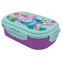 stitch sandwichera con cubierto (kids licensing - st00091)