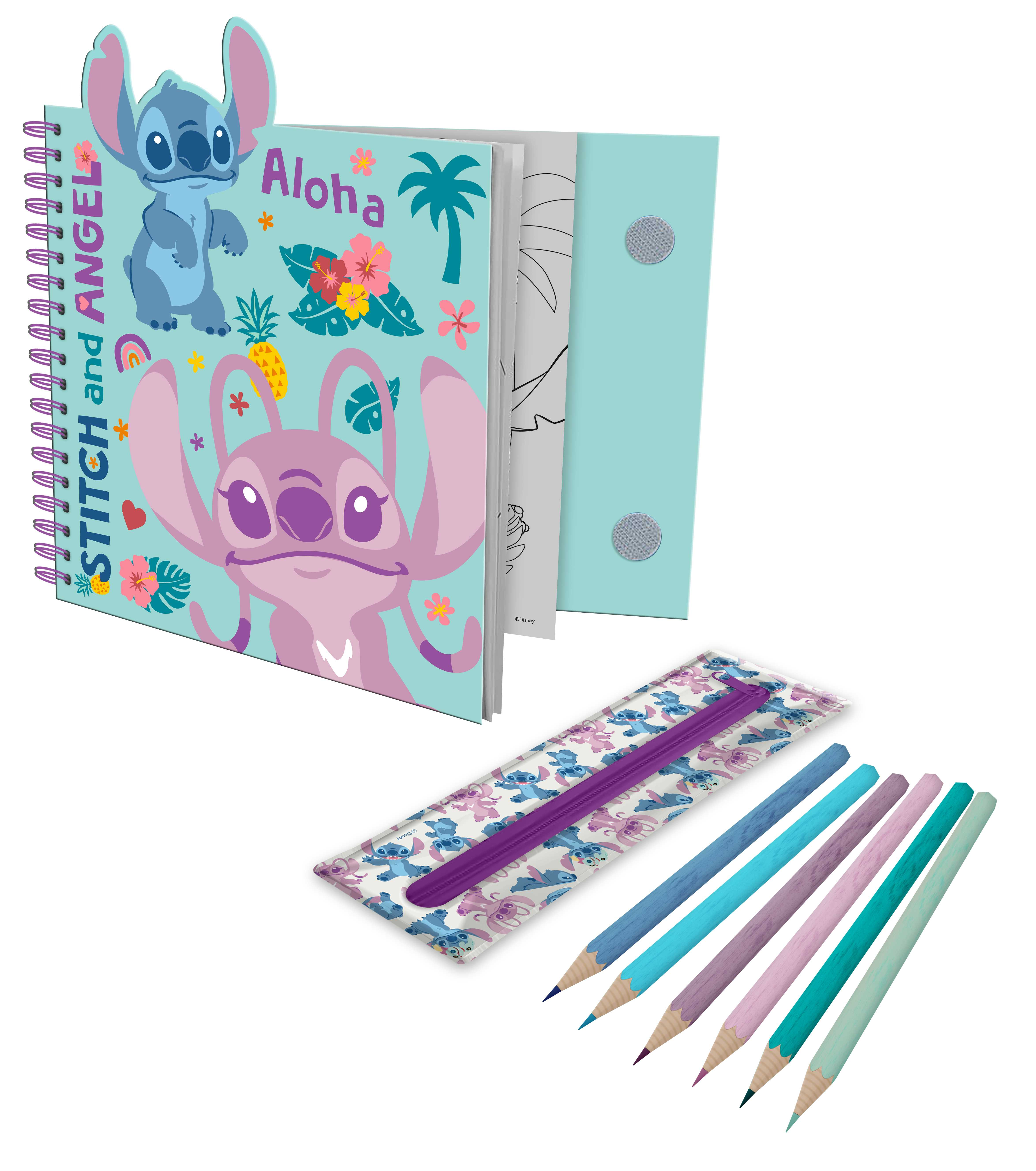 stitch cuaderno actividades con estuche (kids licensing