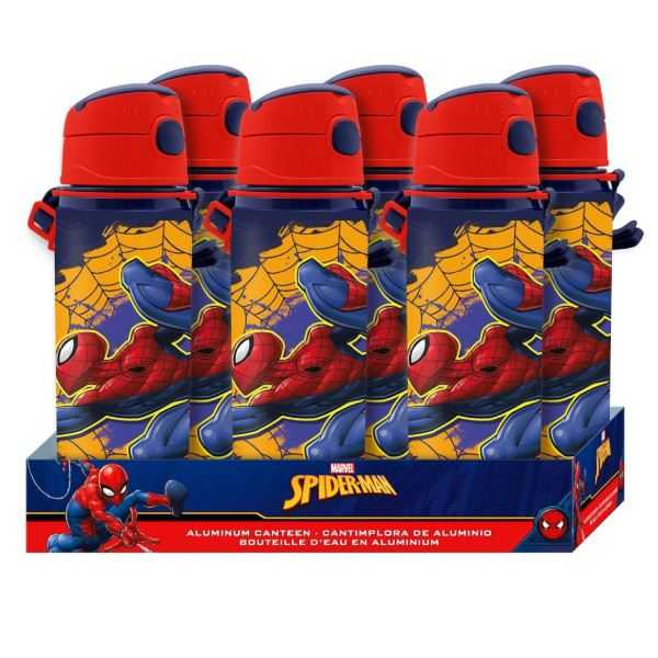 spiderman cantimplora con asa 600 ml (kids licensing - sp50073)