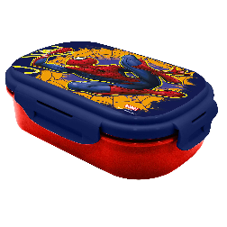 spiderman sandwichera con cubierto (kids licensing - sp50071)