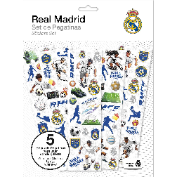 real madrid set de stickers (kids licensing - rm00011)