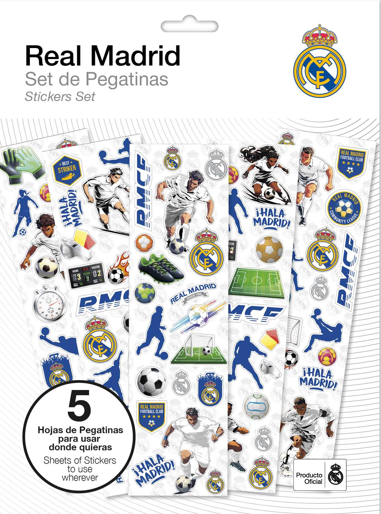 real madrid set de stickers (kids licensing - rm00011) real madrid set de stickers (kids licensing - rm00011)