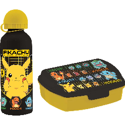 pokemon cantimplora aluminio+sandwichera ( kids licensing - pk00035)