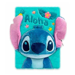 stitch diario secreto peluche 3d (kids licensing - st00117)