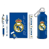 real madrid set papeleria+botella 650 ml (kids licensing - rm00029)