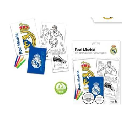 real madrid set de colorear+notebook (kids licensing - rm00026)