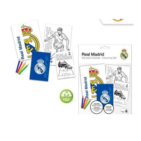 real madrid set de colorear+notebook (kids licensing - rm00026)