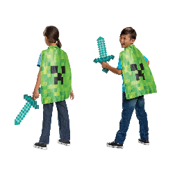 minecraft espada set con capa (jakks pacific - 156239-15l-6)
