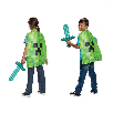 minecraft espada set con capa (jakks pacific - 156239-15l-6)
